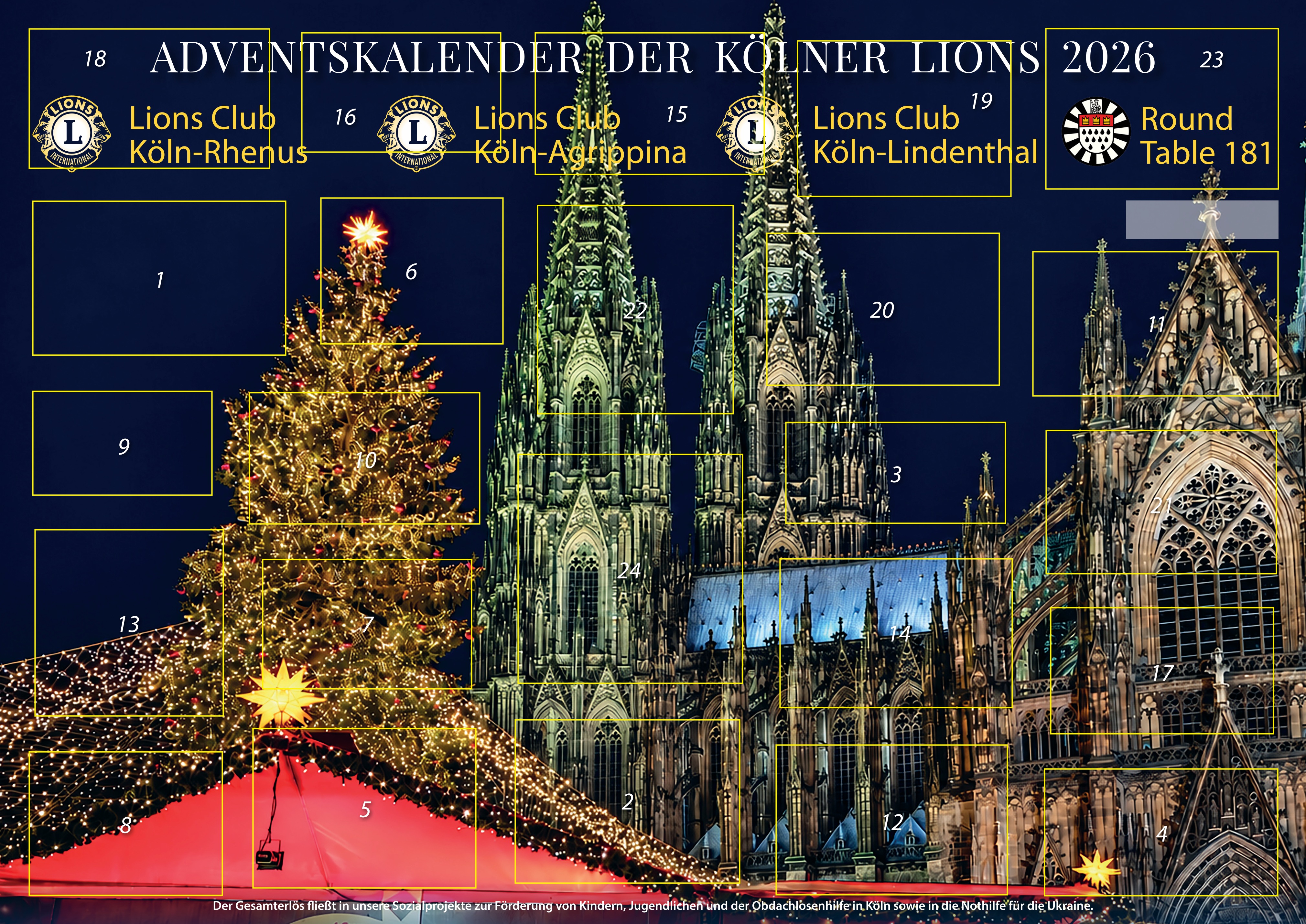 Adventskalender der Kölner Lions 2026