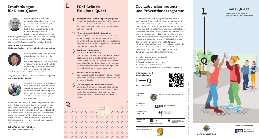 Vorschau der Lions-Quest-Gesamtbroschüre